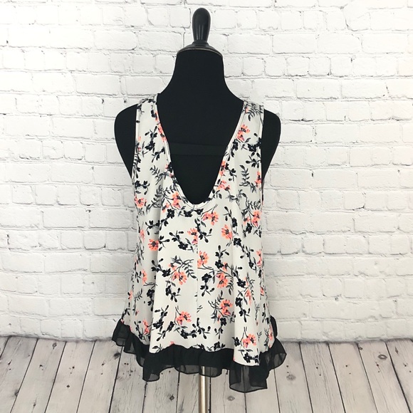 Paper Crane Floral Tank Top SIZE SMALL NWT - Picture 3 of 5